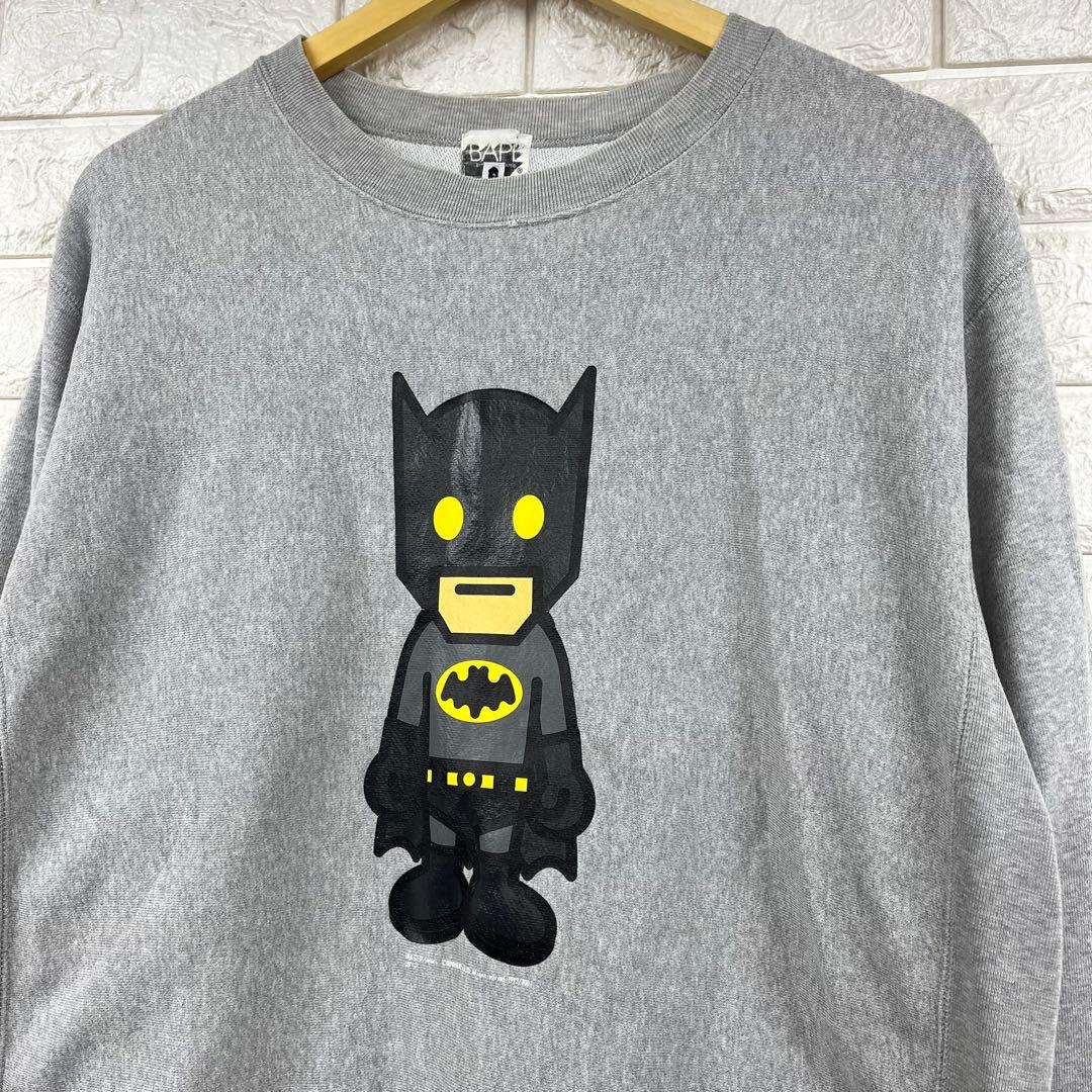 2007 A BATHING APE バットマン　スウェット　M BAPE
