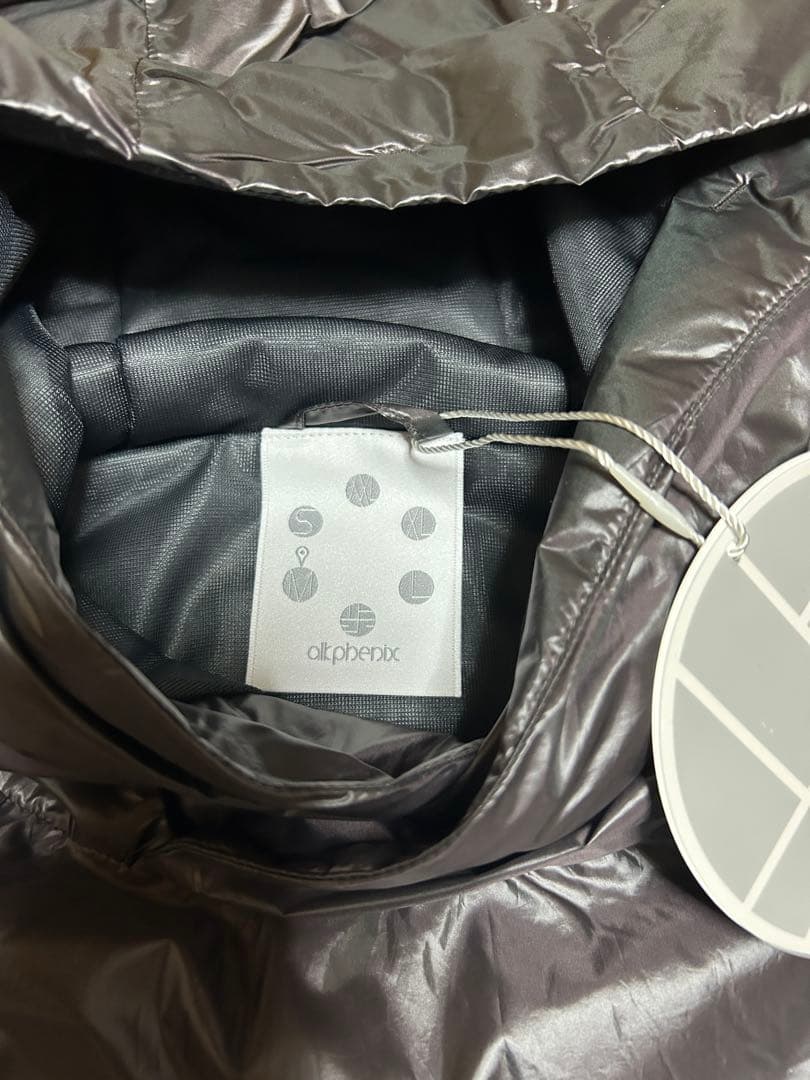 【新品】alk phenix ロングスリーブパーカ 中綿ジャケット ブラック　M