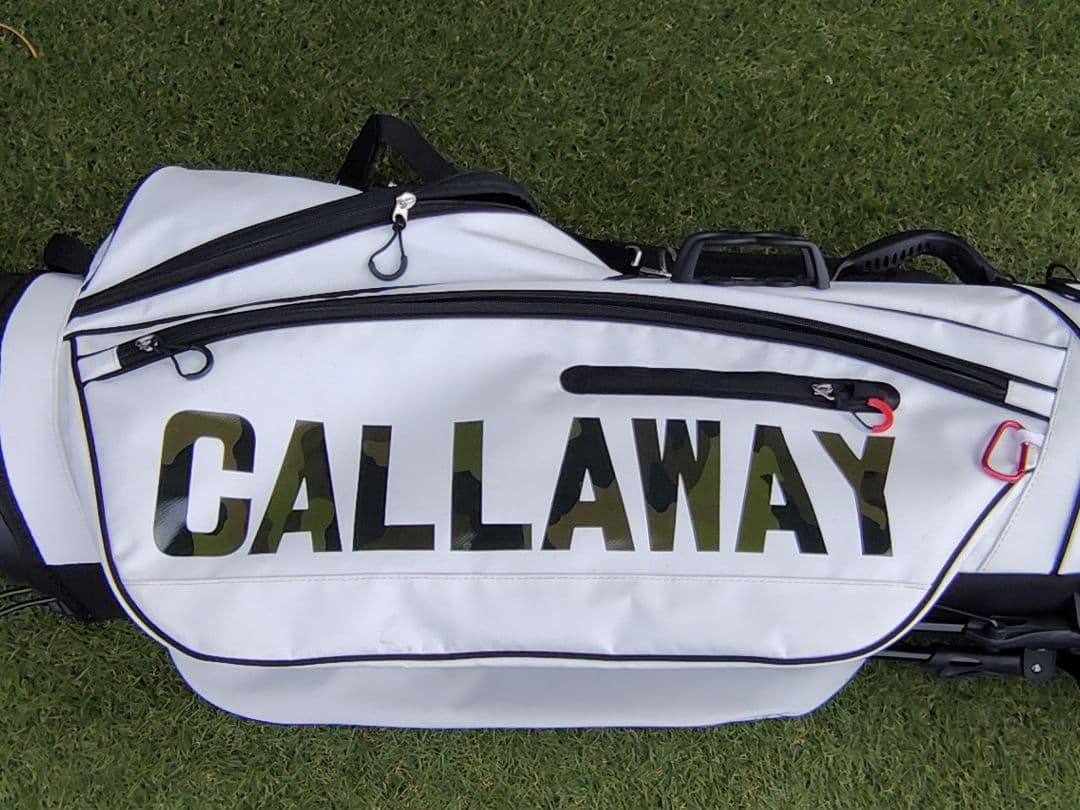 美品Callawayスタンド式 キャディバッグネームプレートSPL-2迷彩カモ