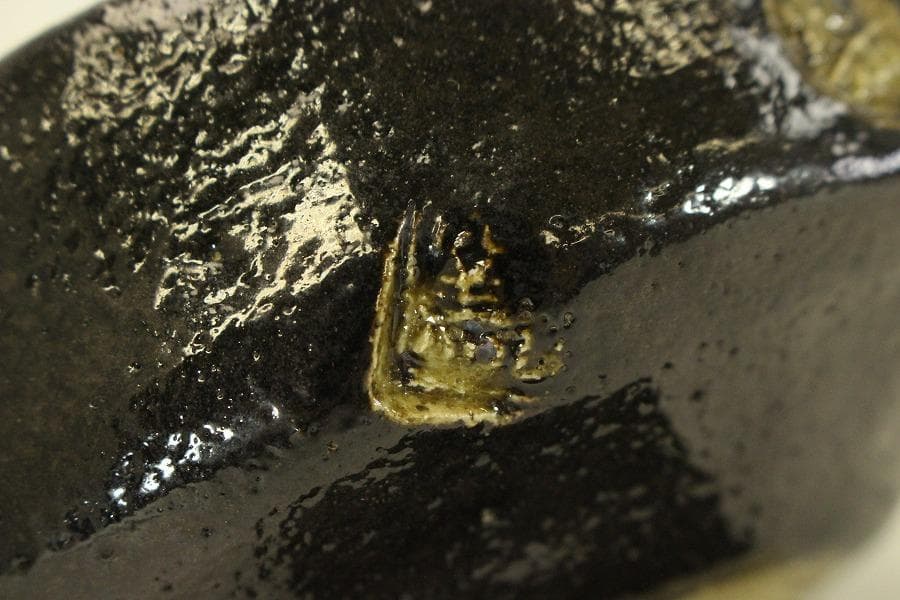 茶道具 平茶碗 数印 桂窯 楽茶碗 共箱(BB472)