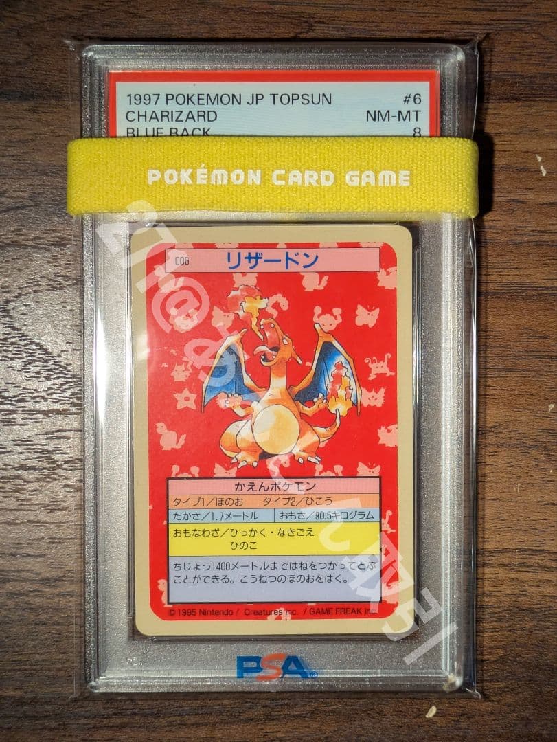 PSA8 リザードン トップサン 青裏 ブルー