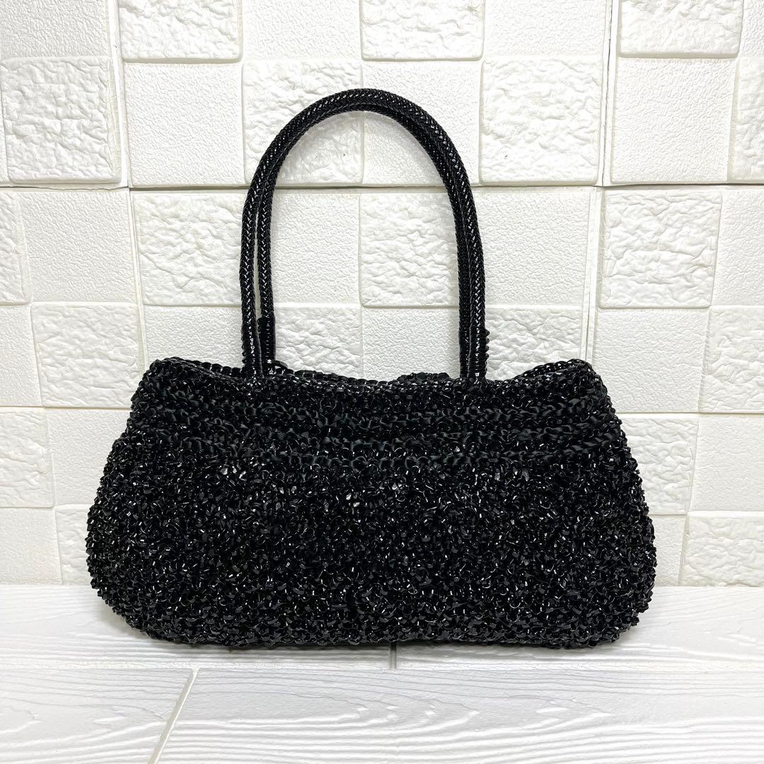 ✨極美品✨☘️ANTEPRIMA☘️✨ハンドバッグ✨ワイヤーバッグ✨リボン編み込み✨