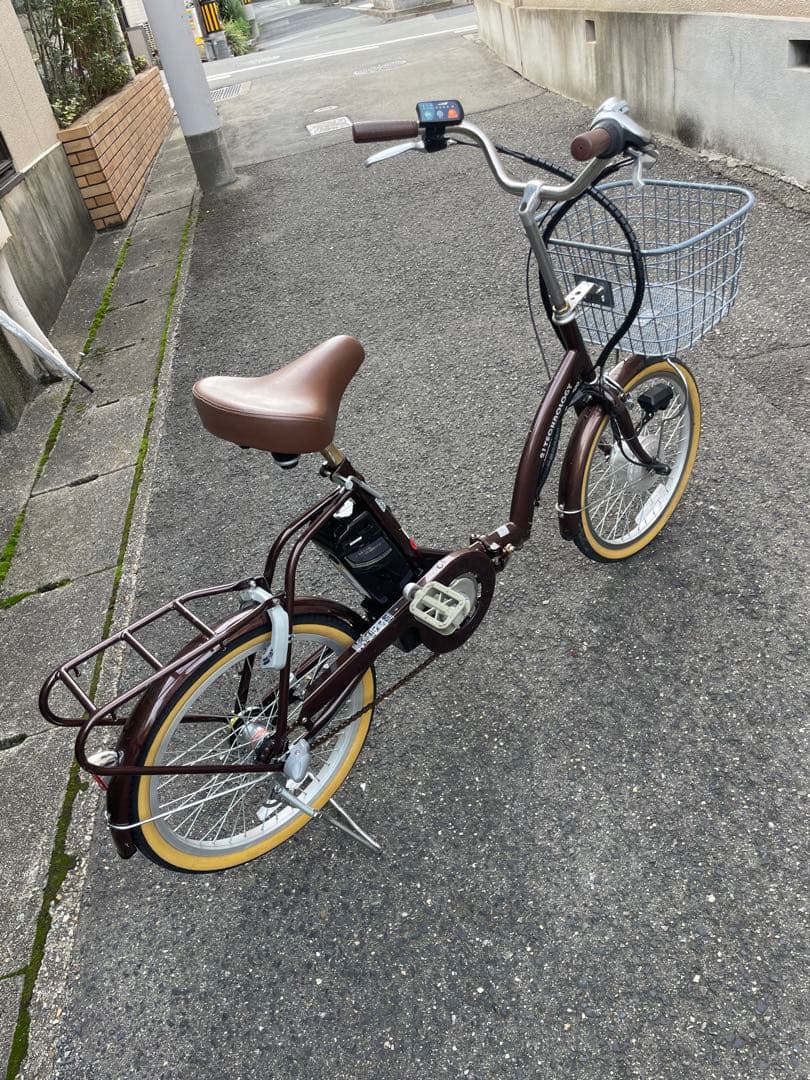 ブラウン 電動アシスト自転車 シティタイプ