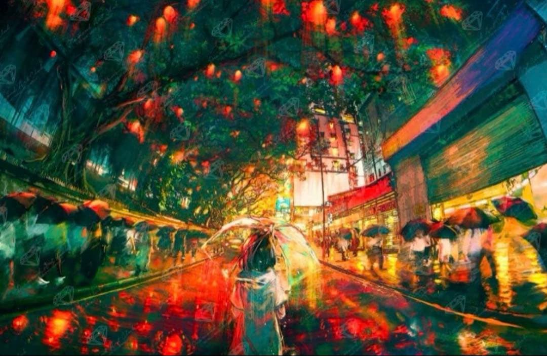 ダイヤモンドアートクラブ 香港のライト　ユウメイアート　スクエア　DAC