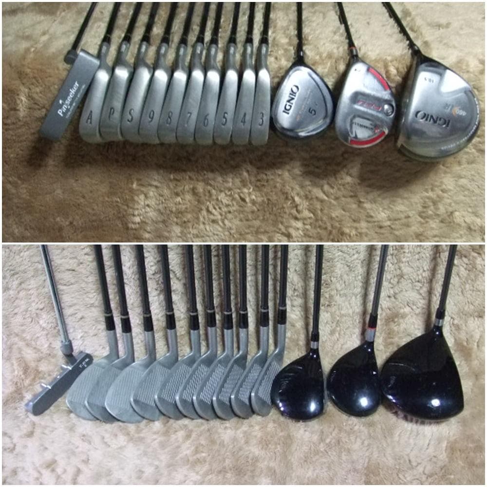 男性用ゴルフセット。IGNIOゴルフバック付 1Wはデカヘッドです。