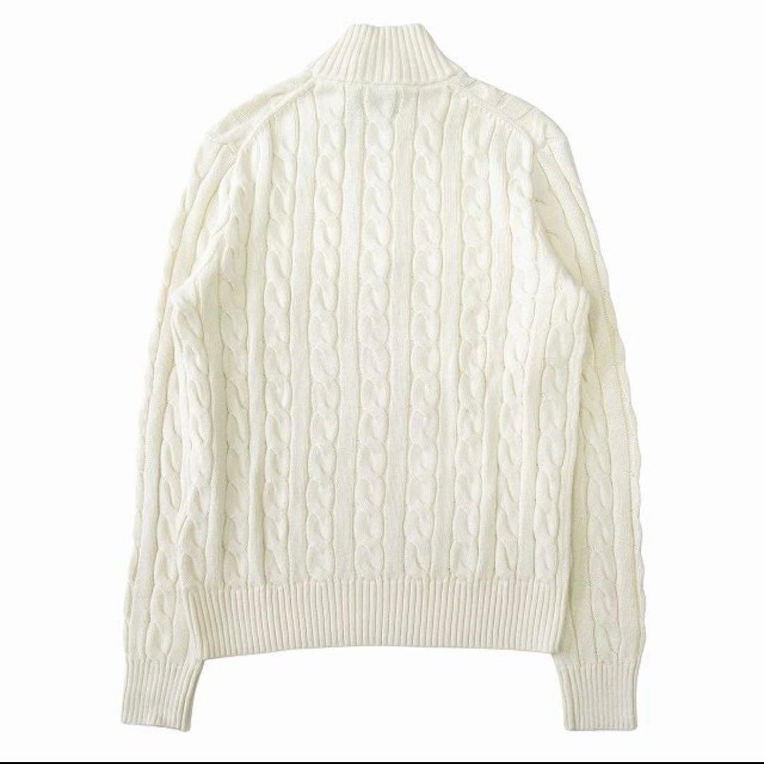 今週限定価格◇新品未使用◇定価2.75万◇ラルフローレン ホワイトケーブルニット
