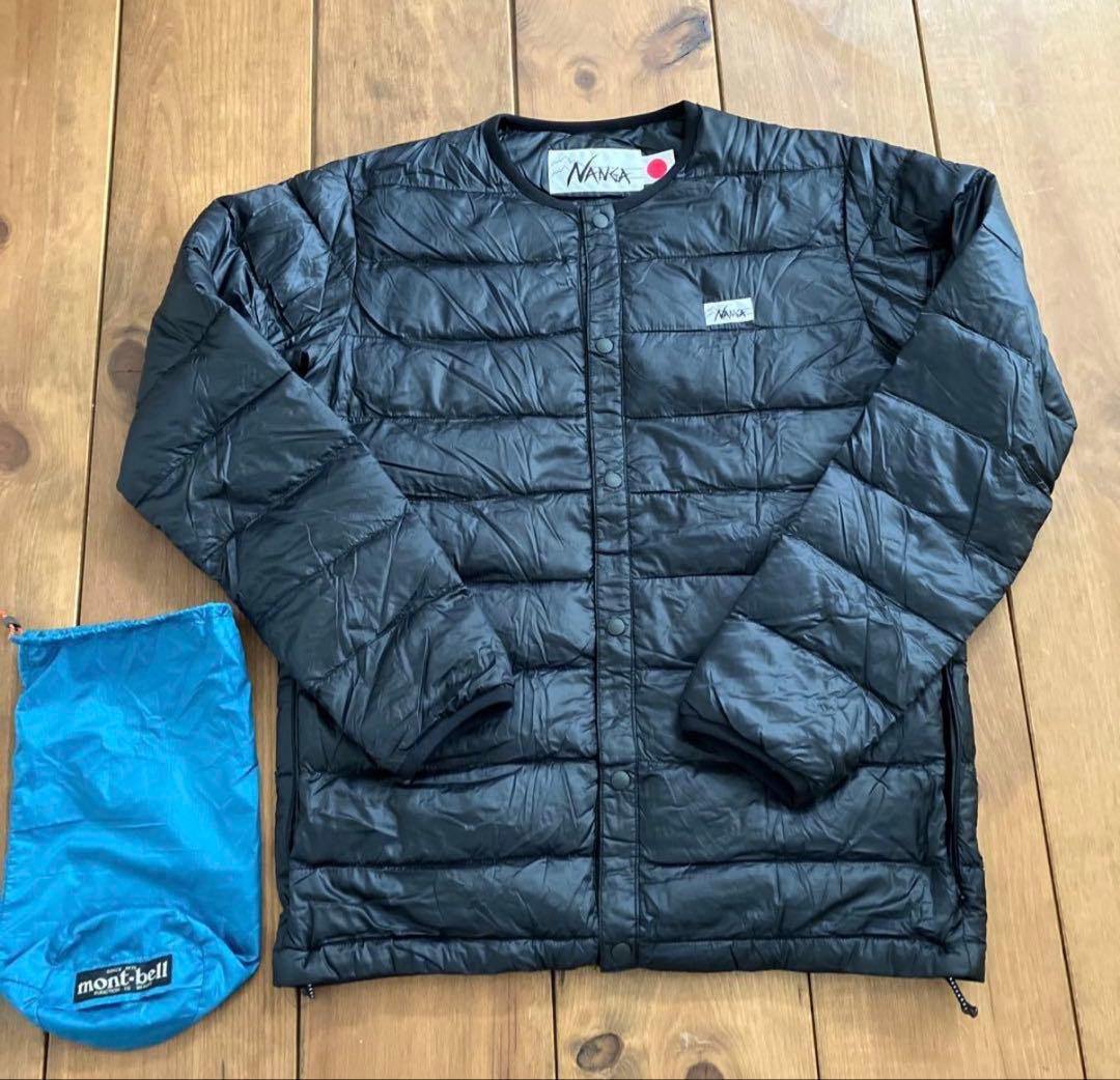 ゆい&こう様　ナンガ　ホワイトレーベル　ダウンカーディガン　ブラック　Ｓ