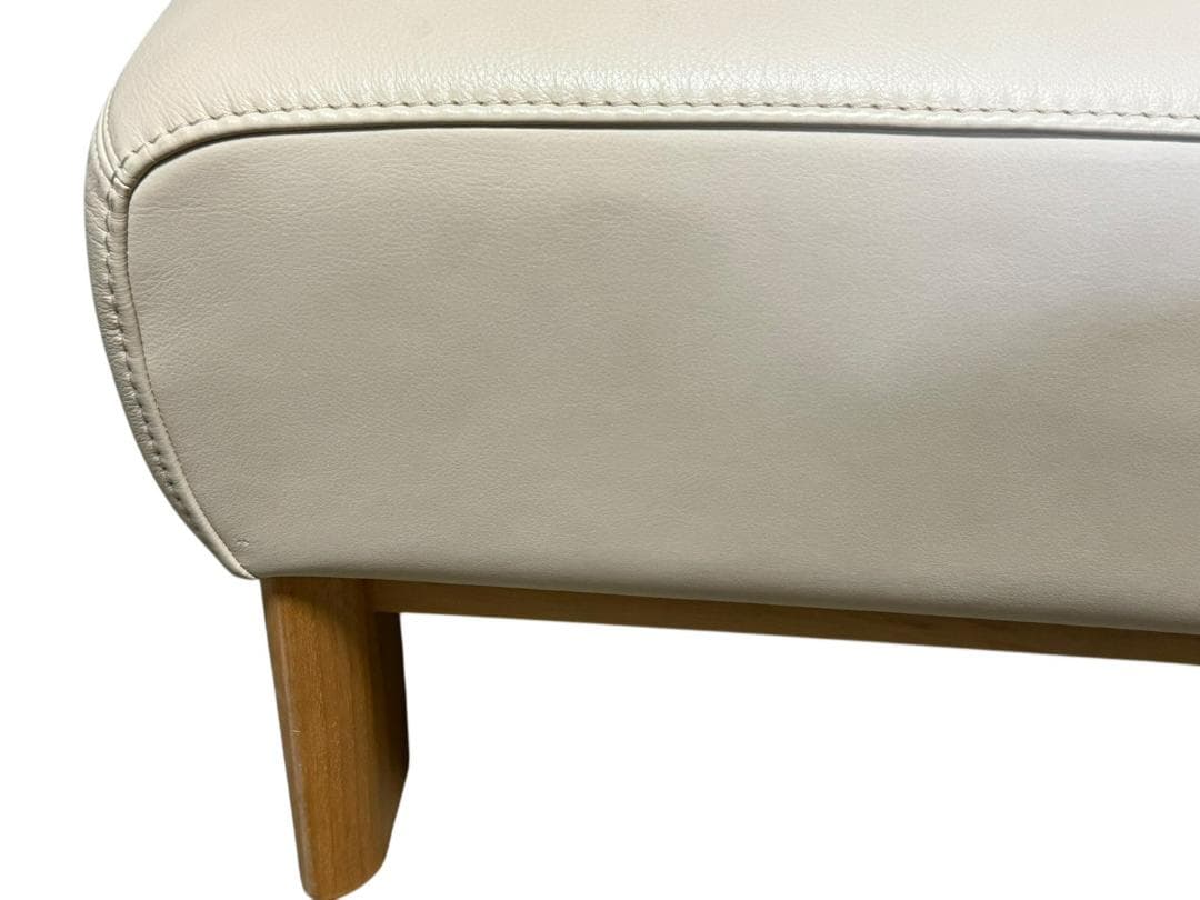 ◻karimoku カリモク オットマンのみ 本革張り ZU4856