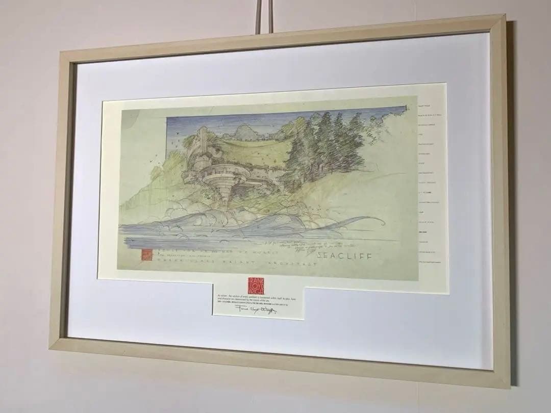 フランク・ロイド・ライト ポスター額装　　SEACLIFFプロジェクト
