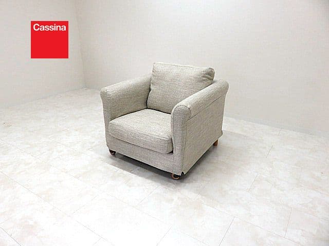 y*a様 Cassina/カッシーナ 「ドリアン」1人掛けソファ　フェザークッシ