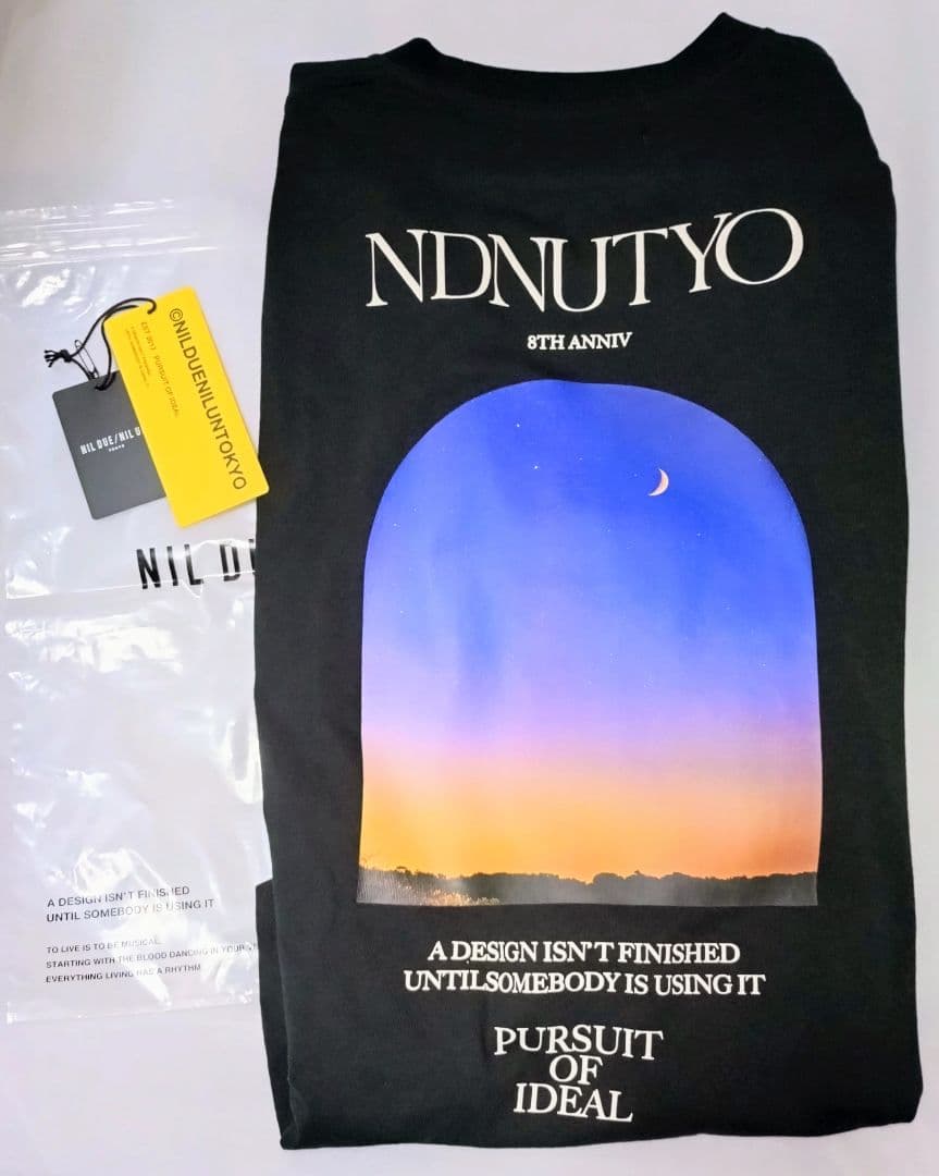ミュージシャン NIL DUE/NIL UN TOKYO LONG SLEEVE TEE BK