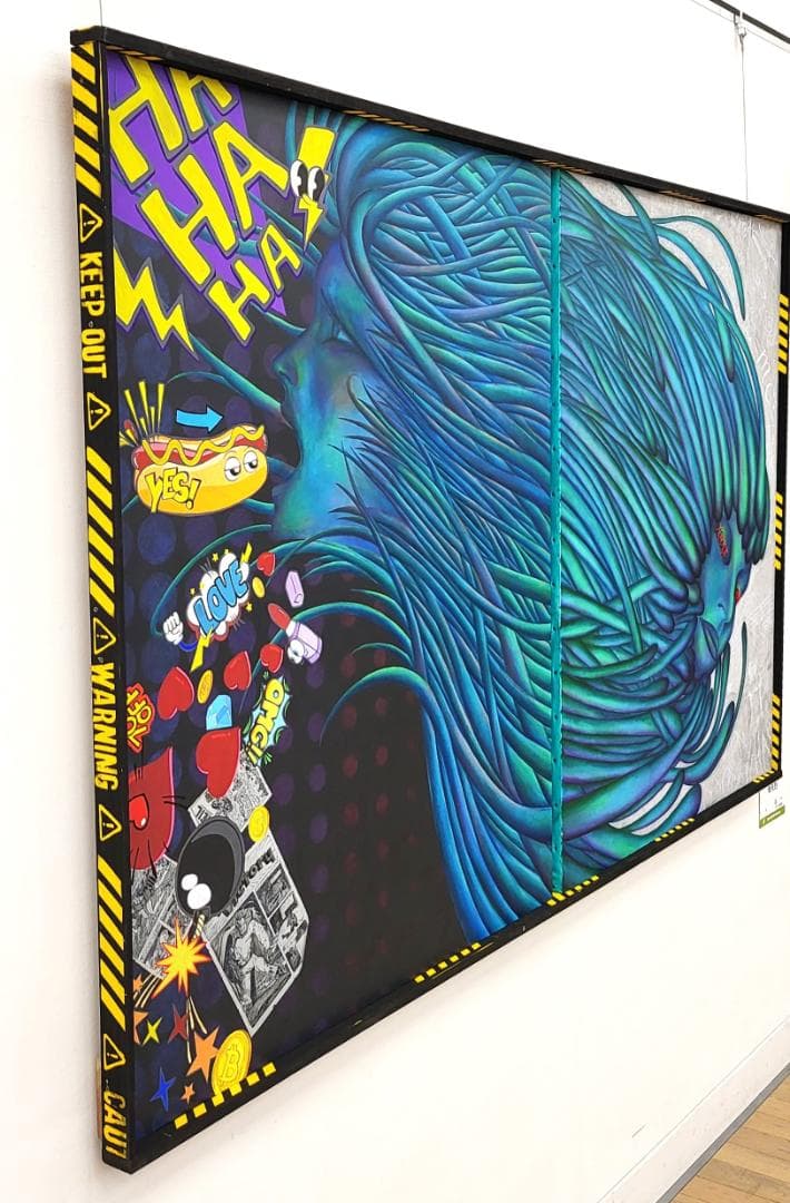 奇天烈Ⅱ / モダン画 キャンバス 117×91㎝ F50 原画のみ 現代アート