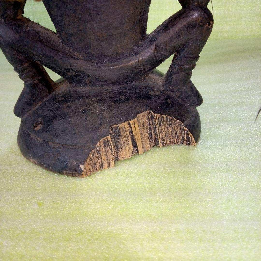 Tao　パプアニューギニア　木彫像　オブジェ　木製　木彫り　雑貨