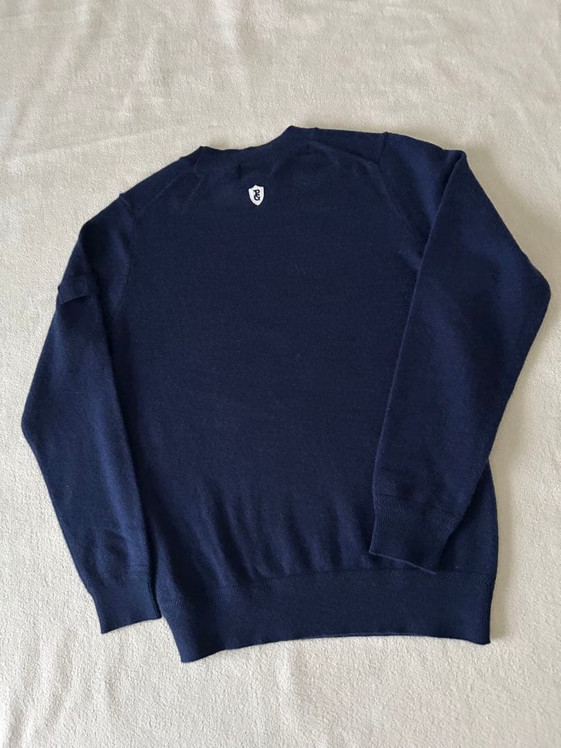 新品 パーリーゲイツ カシミヤ100% ニット セーター レディース ネイビー