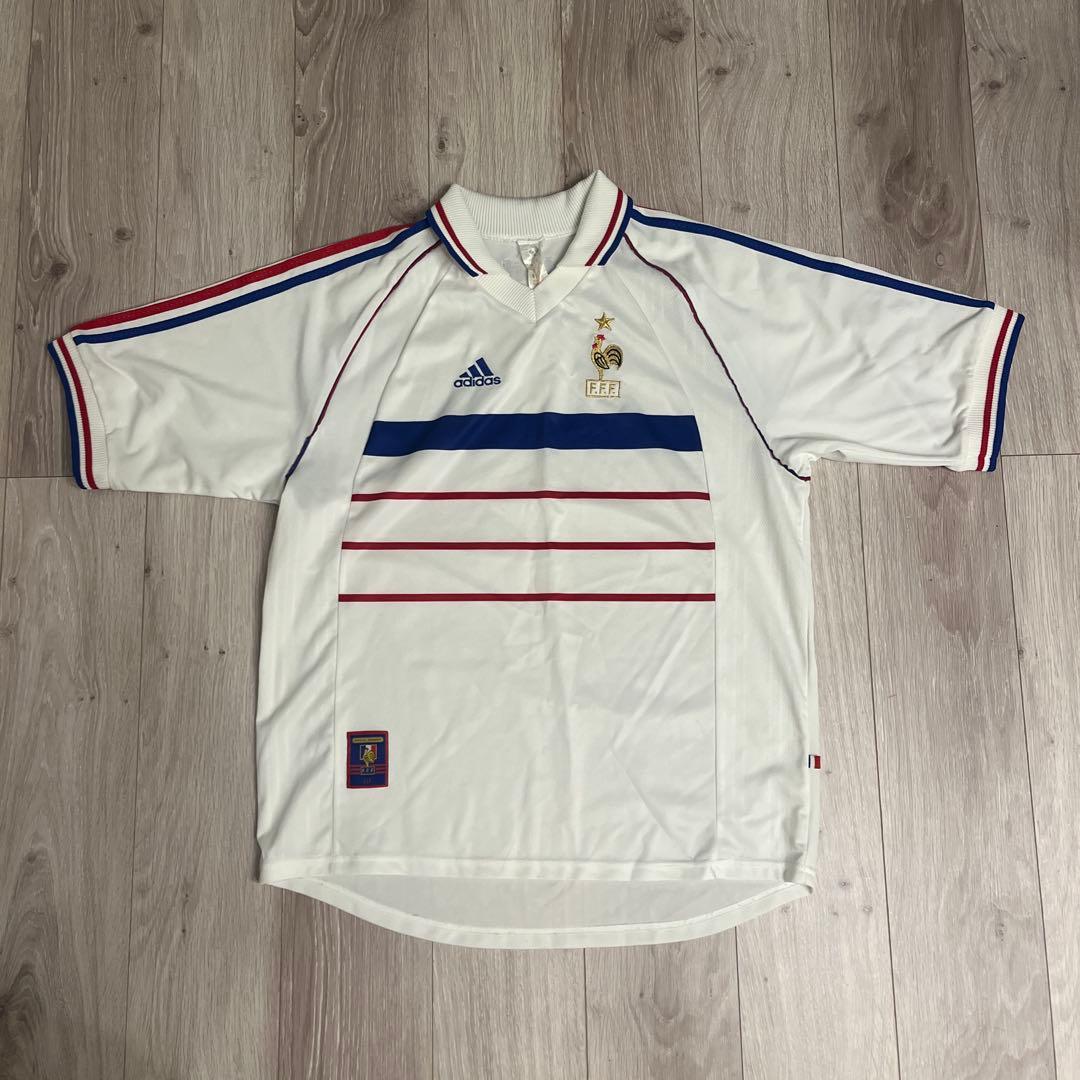 90s adidas アディダス フランス代表 サッカー ゲームシャツ