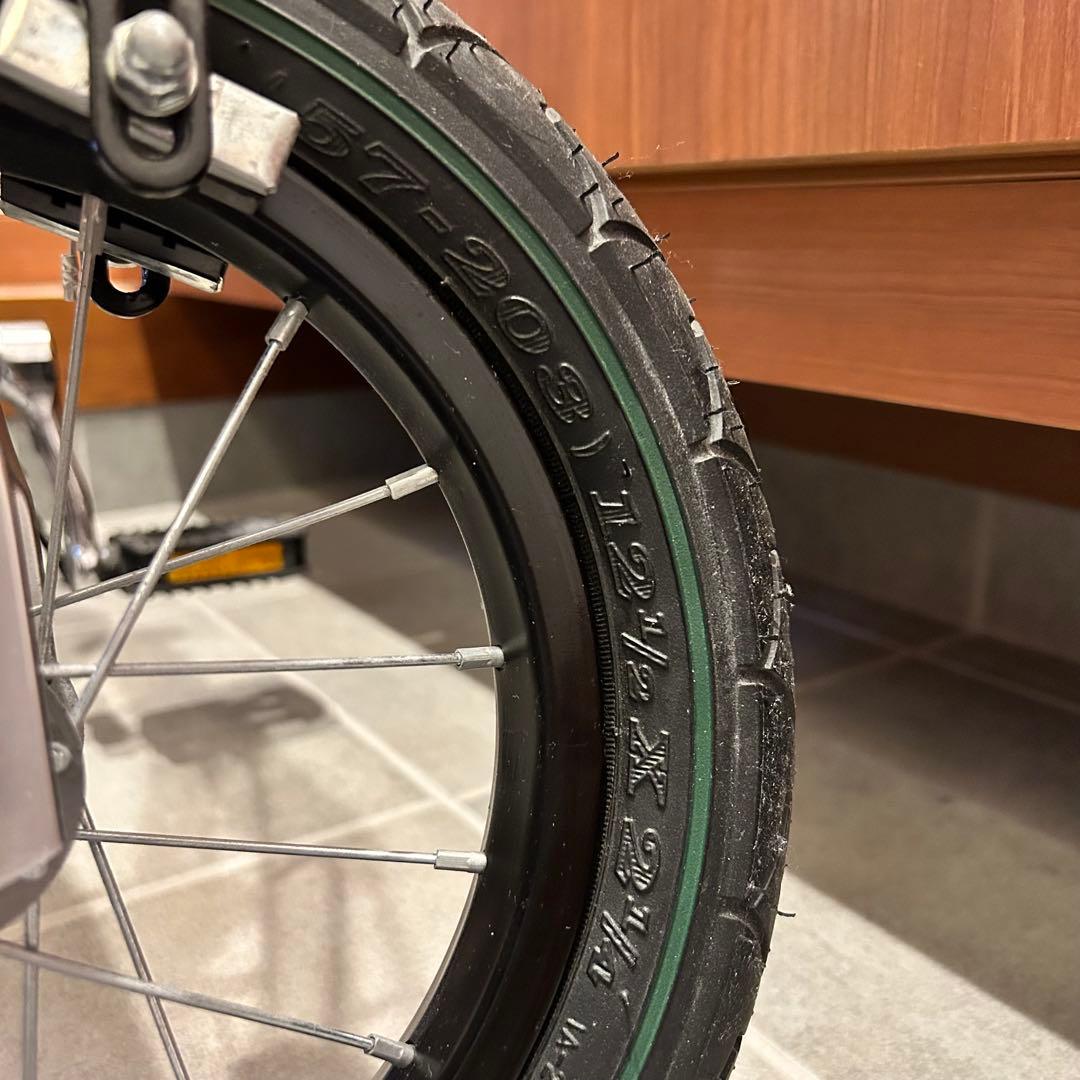 【美品】へんしんバイク 12インチ 限定 フォレストグリーン スタンド付き