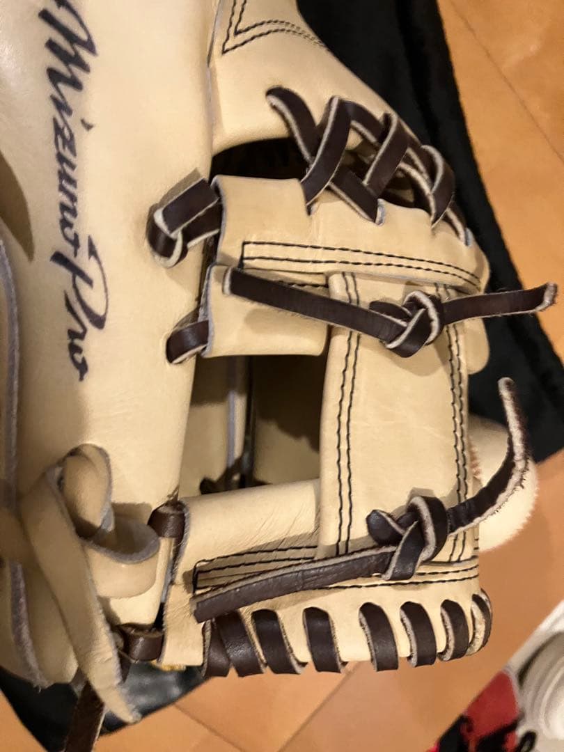 MizunoPro 硬式グローブ ベージュ波賀（Haga）即戦力