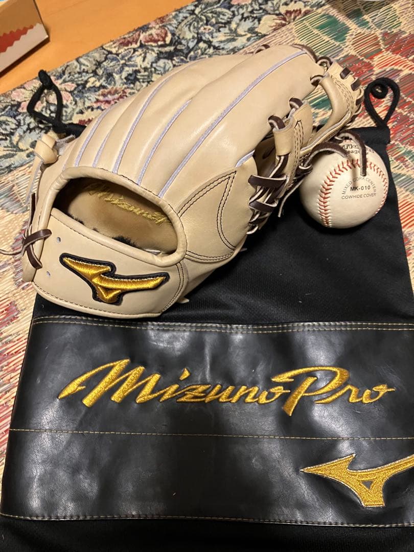 MizunoPro 硬式グローブ ベージュ波賀（Haga）即戦力