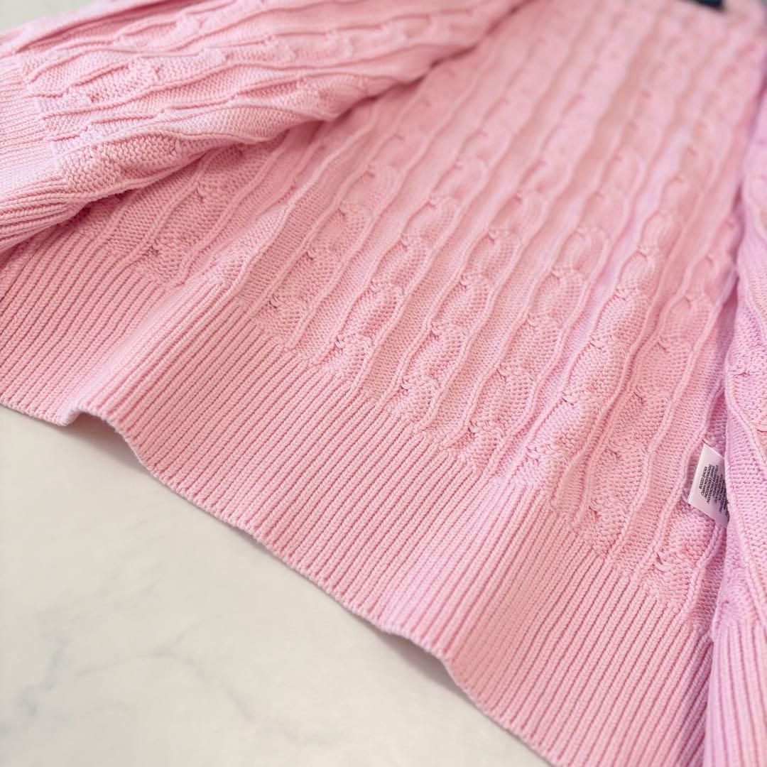 ポロ ラルフローレン コットン ニット ケーブル カーディガン 大人気✨極美品