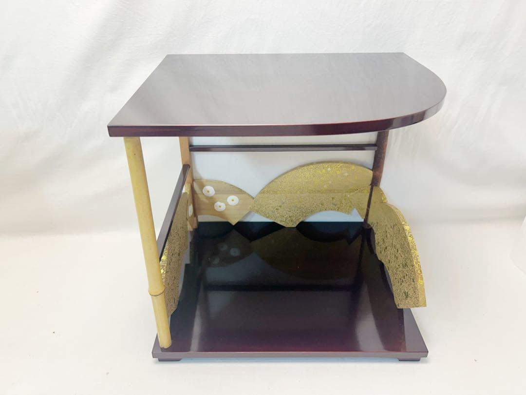 美品 茶道具 作家物 寿扇棚 鵬雲斎好写 落款 共箱