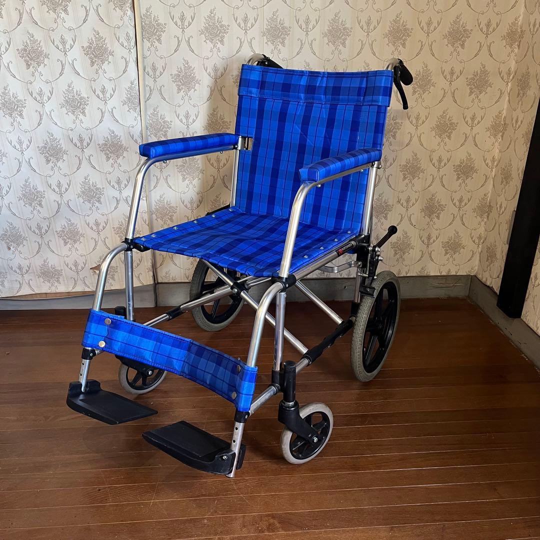 【中古品】松永製作所 アルミ介助式車椅子 介護用品 車いす 介護施設 軽量