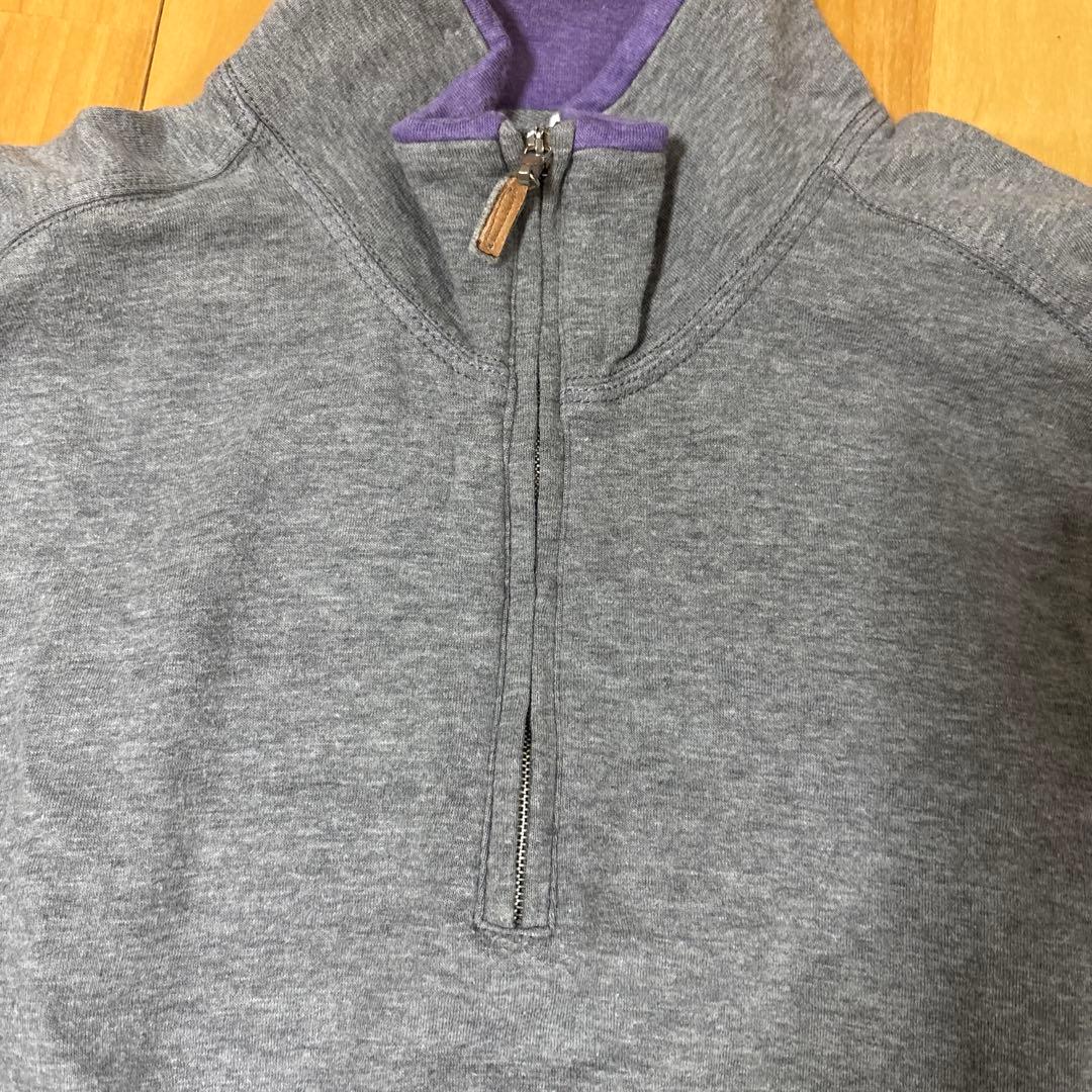 【ブルネロクチネリ】スウェット　グレー　クオータージップ　サイズ48 メンズ