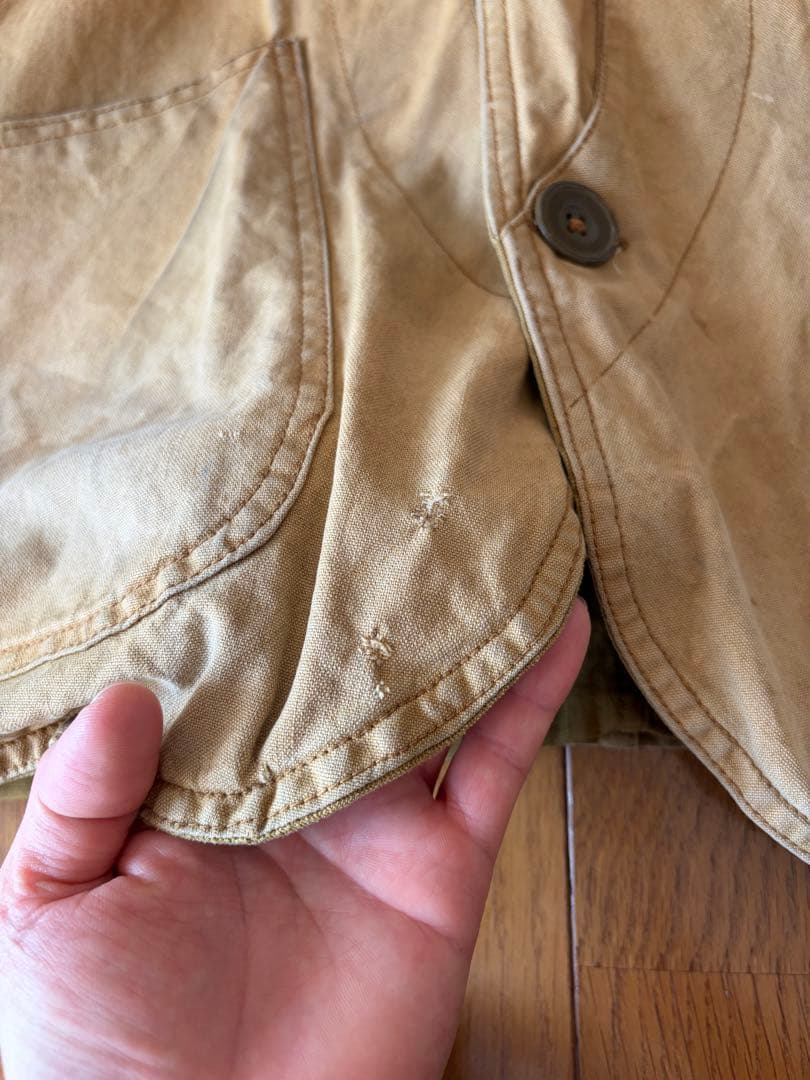 hettrick 40s ハーフムーン　ハンティングベスト