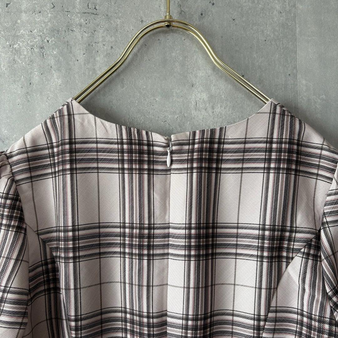 新品✨LAISSE PASSÉ チェックフレアーワンピース　36 レッセパッセ