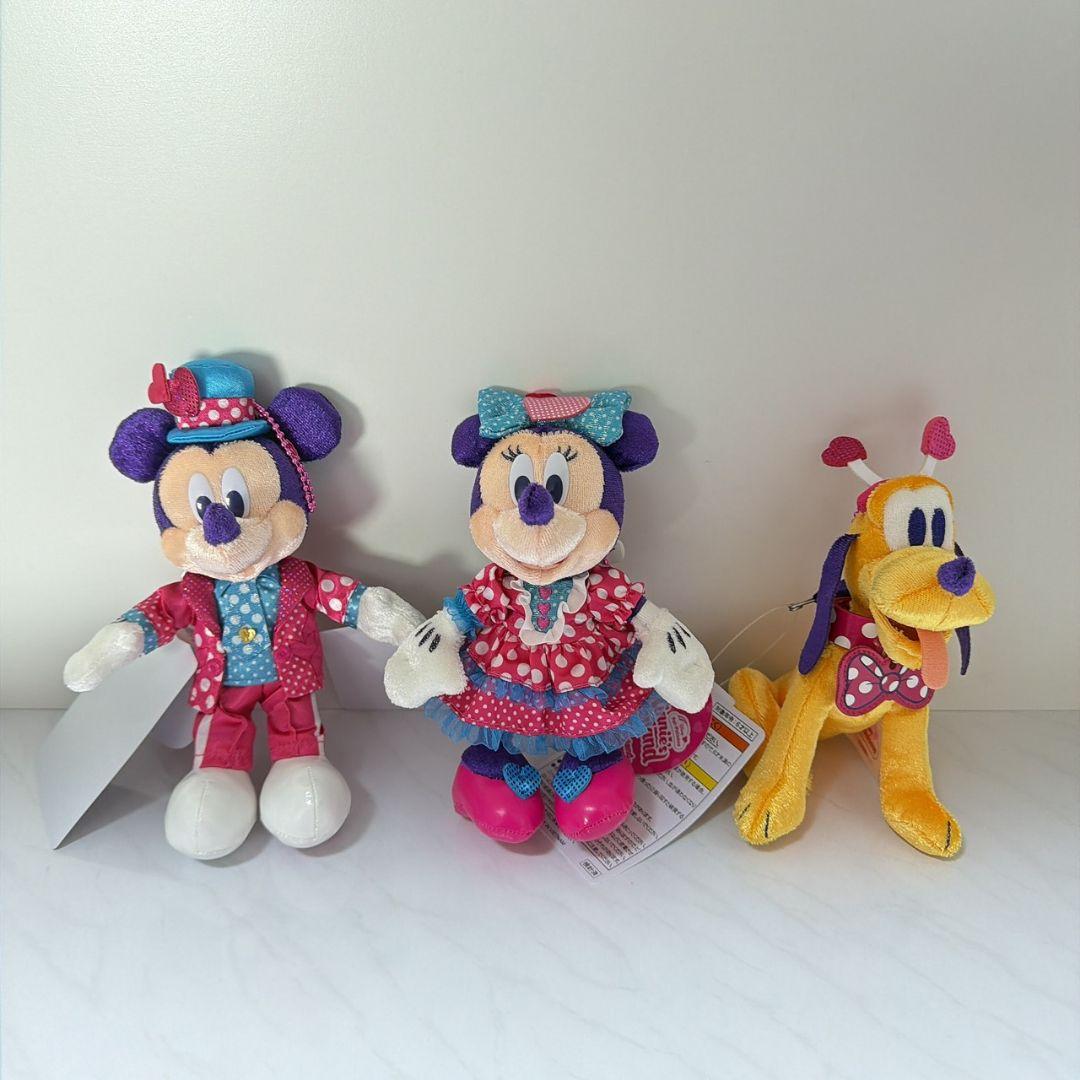 パルパルーザ　ファンダーランド　ぬいぐるみバッジ　ミニー　プルート　ミッキー
