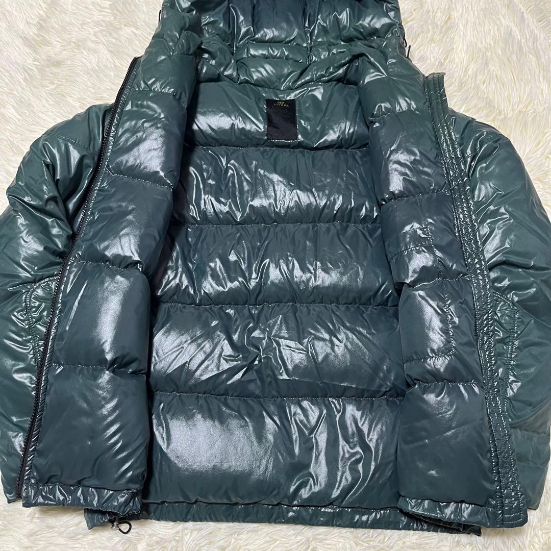 タトラス ダウンジャケット メタリックグリーン S