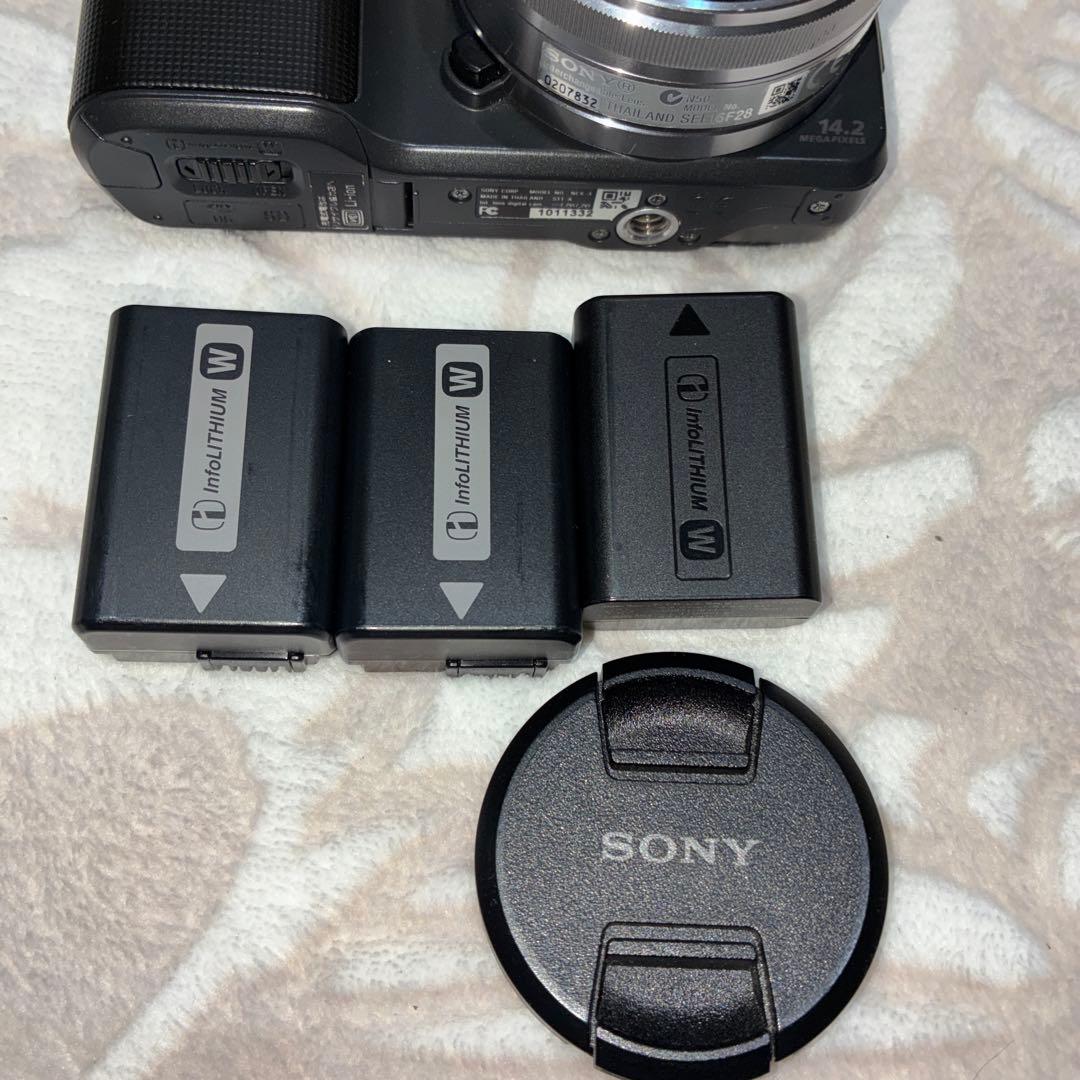 Sony α NEX-3ミラーレス一眼16mm 2.8 バッテリー3つ