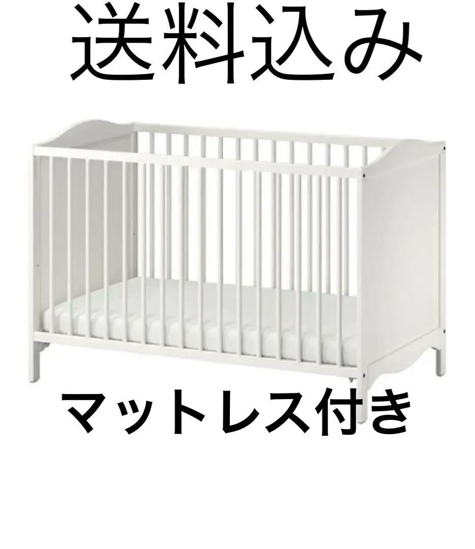 IKEAベビーベッドマットレス付(イェッテトロット)