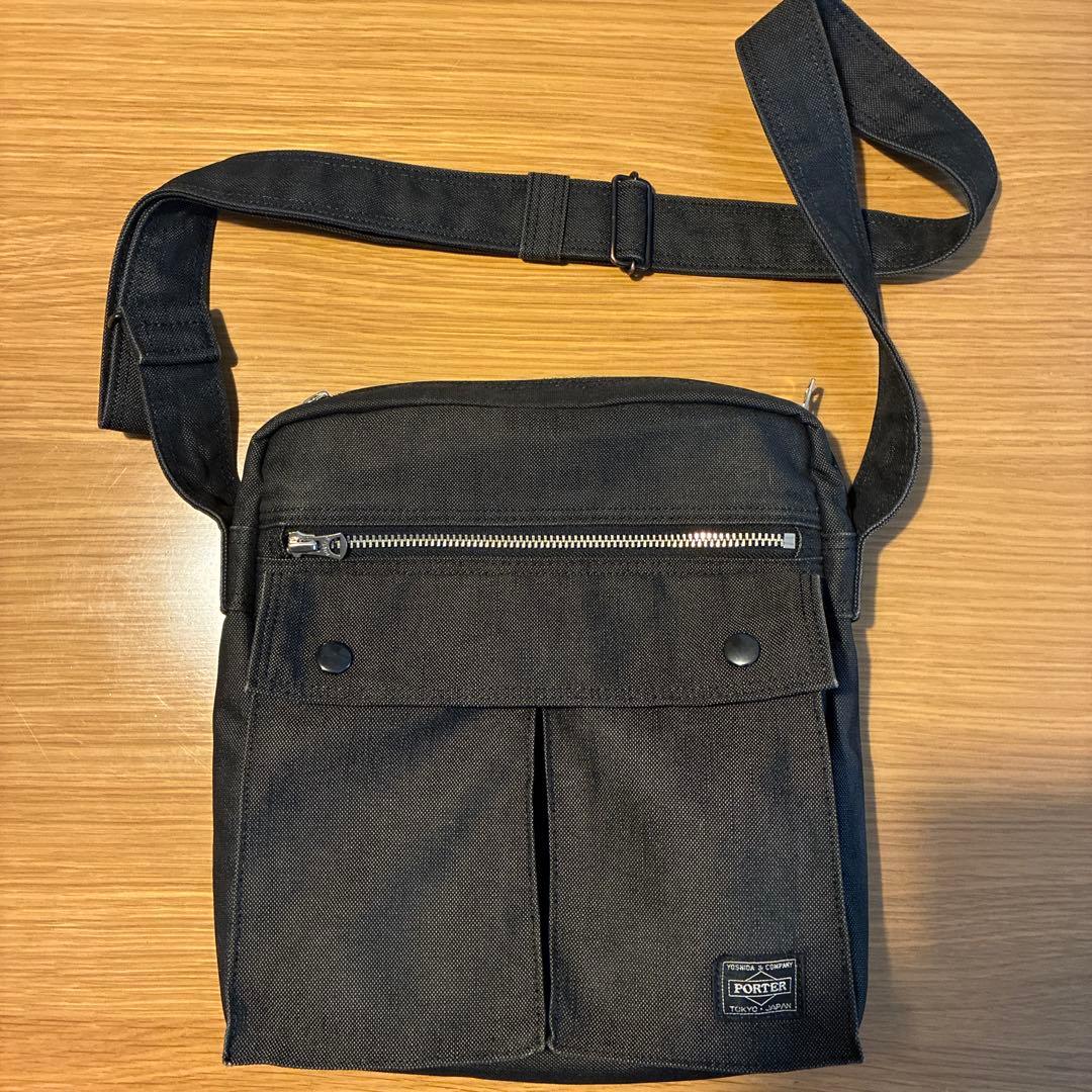 値下げ　PORTER ブラック ショルダーバッグ