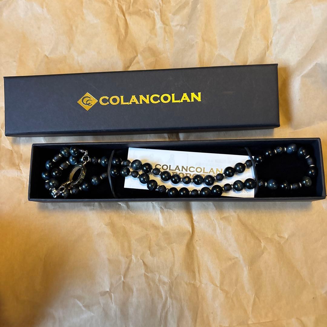 コランコランＦＯＲＣＥ５ブラックオニキス　（ゴールド・ブラック）　ネックレス