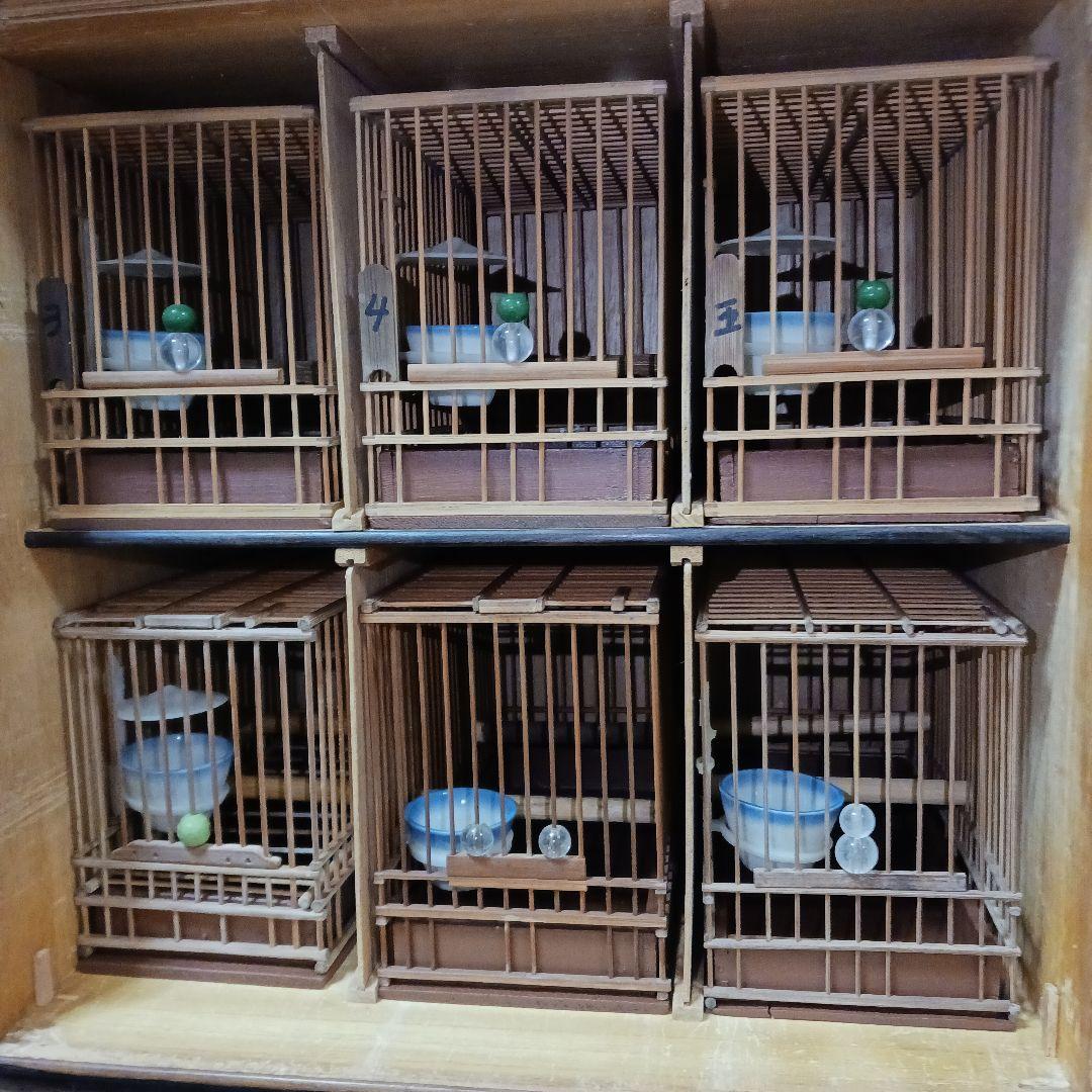 メジロ寝かせ箱　(6籠付き)