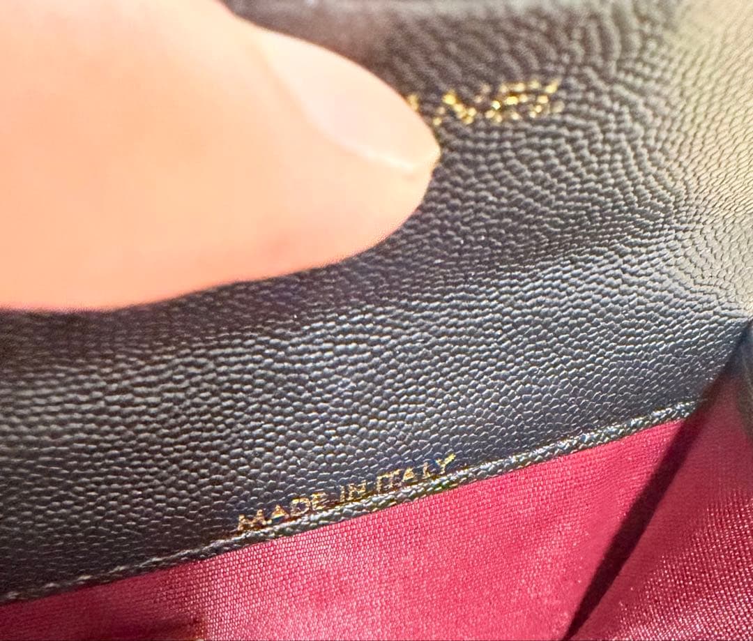 CHANEL 黒 レザー 財布 コンパクト ノベルティ