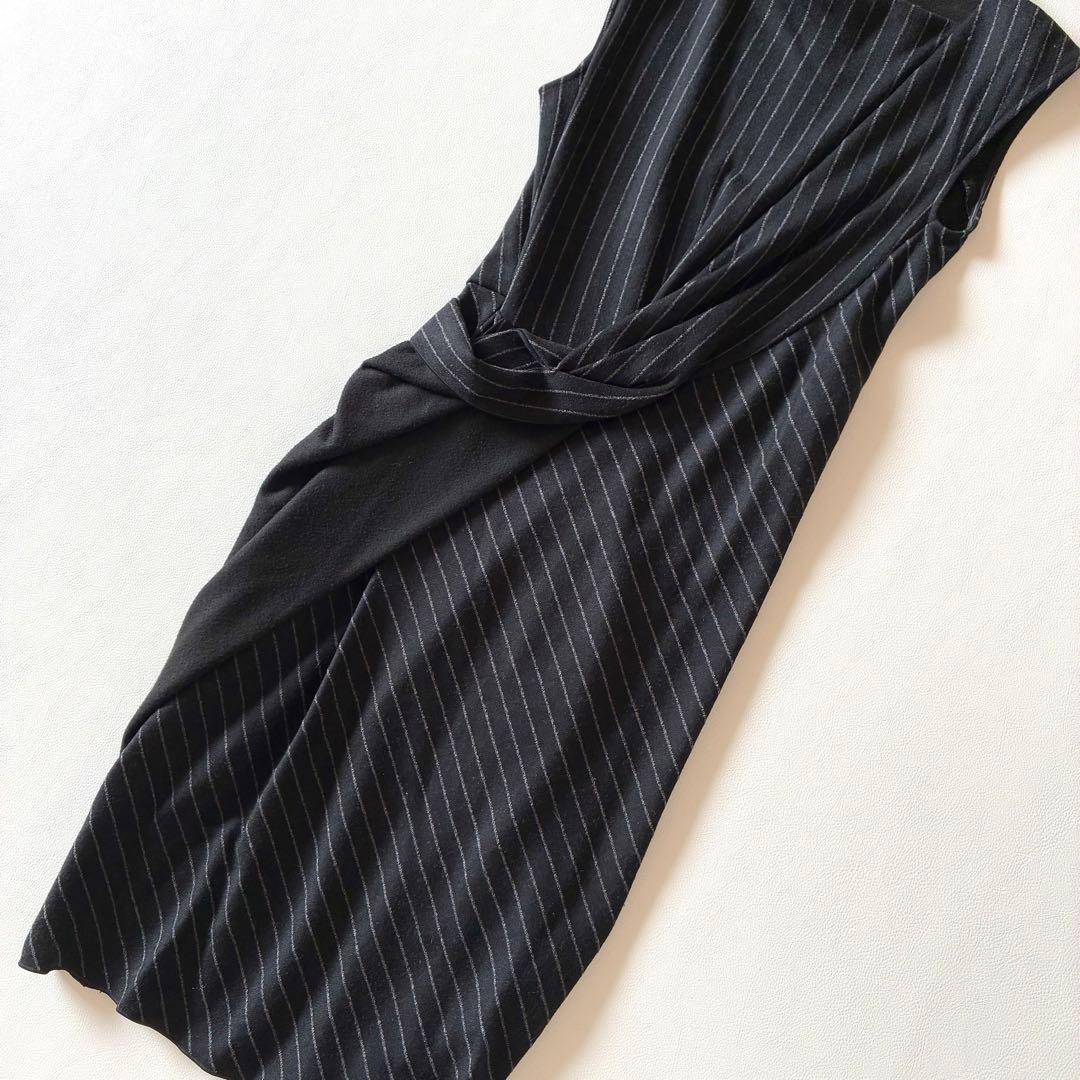 Max Mara　マックスマーラ　白タグ　ツイストワンピース　ウール混　40