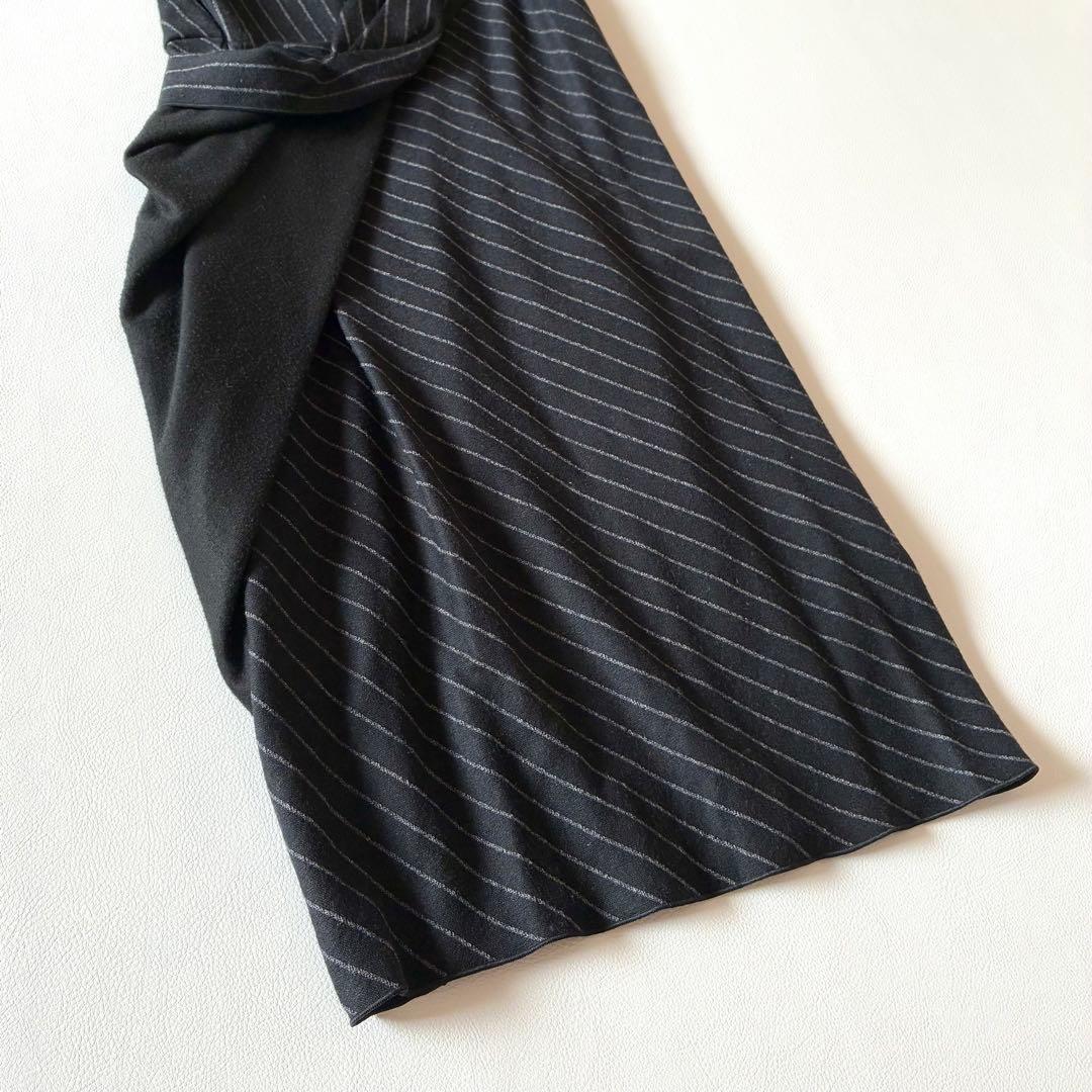 Max Mara　マックスマーラ　白タグ　ツイストワンピース　ウール混　40