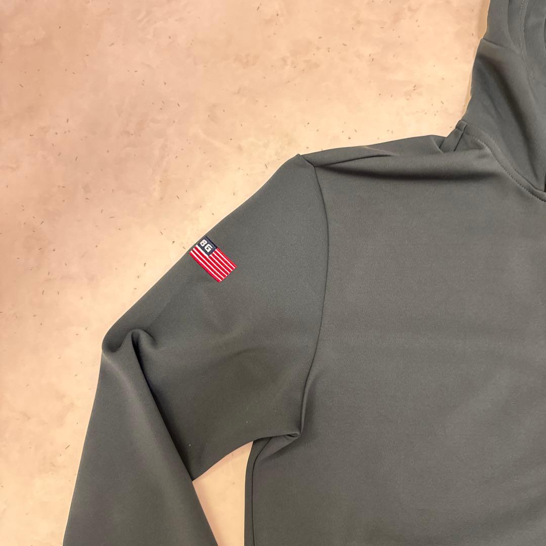 BRIEFING 定番パーカー グレーグリーン