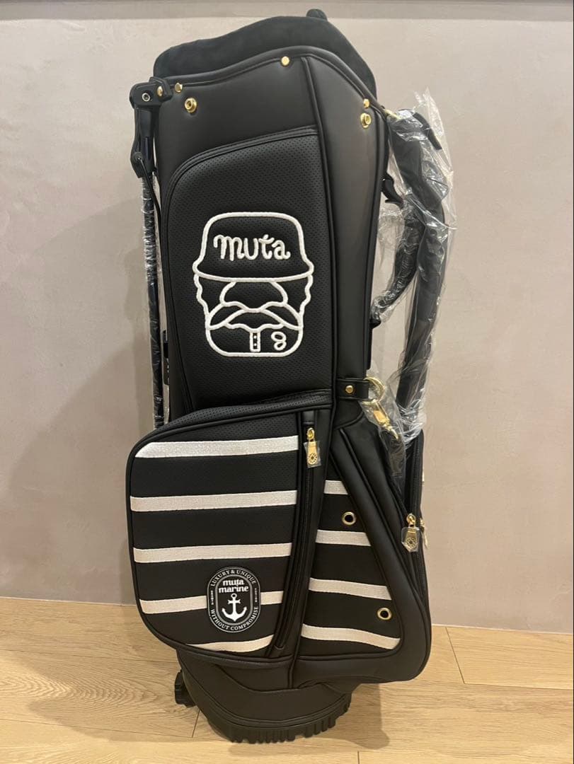 新品未使用 muta MARINE キャディバッグ ブラック ゴルフ