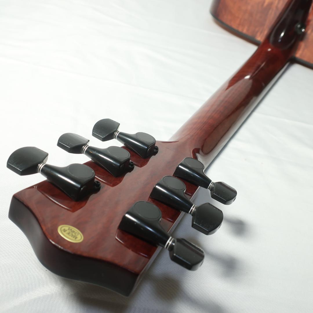 段ボール美品 Headway HF-630 ギター ケース付 トラ杢 トップ単板