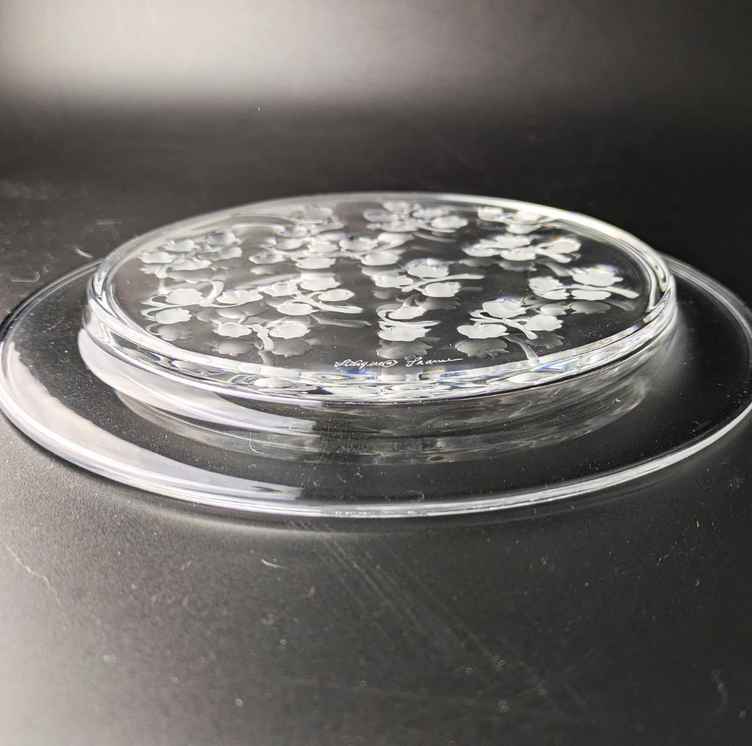 すずらん ころころ★ラリック フランス ビンテージ 21㎝皿 muguet Ｂ