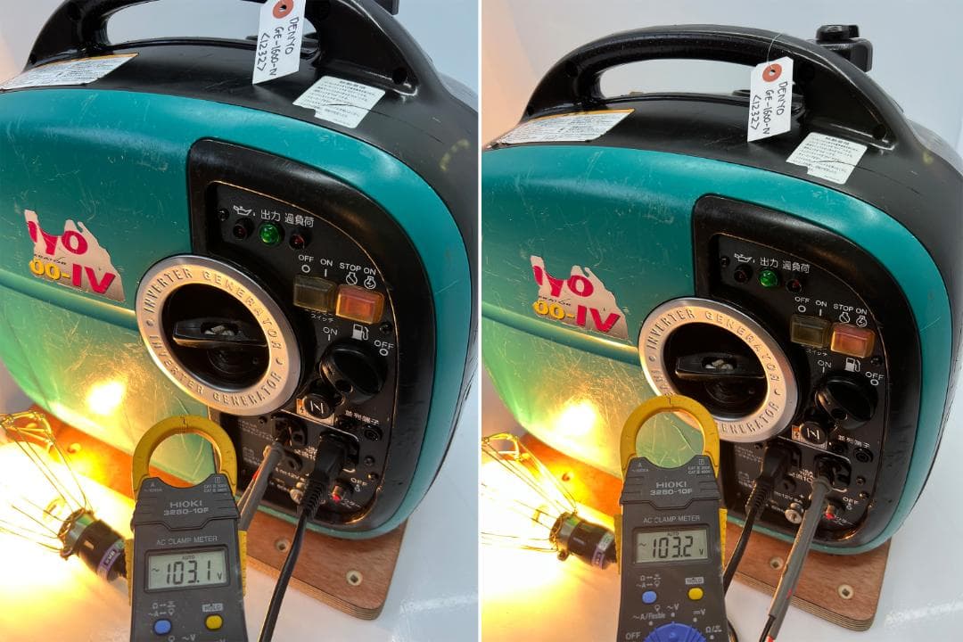 デンヨー インバーター発電機 GE1600SSIV 【動作良好・保証付】1232