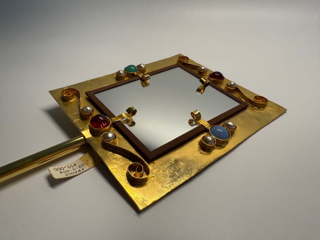 フランスヴィンテージ　PHILIPPE FERRANDIS 装飾ハンドミラー