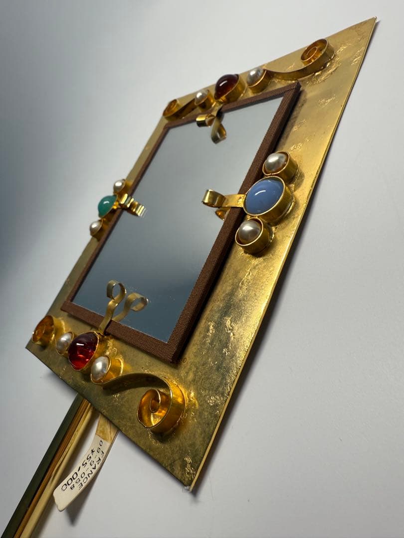 フランスヴィンテージ　PHILIPPE FERRANDIS 装飾ハンドミラー