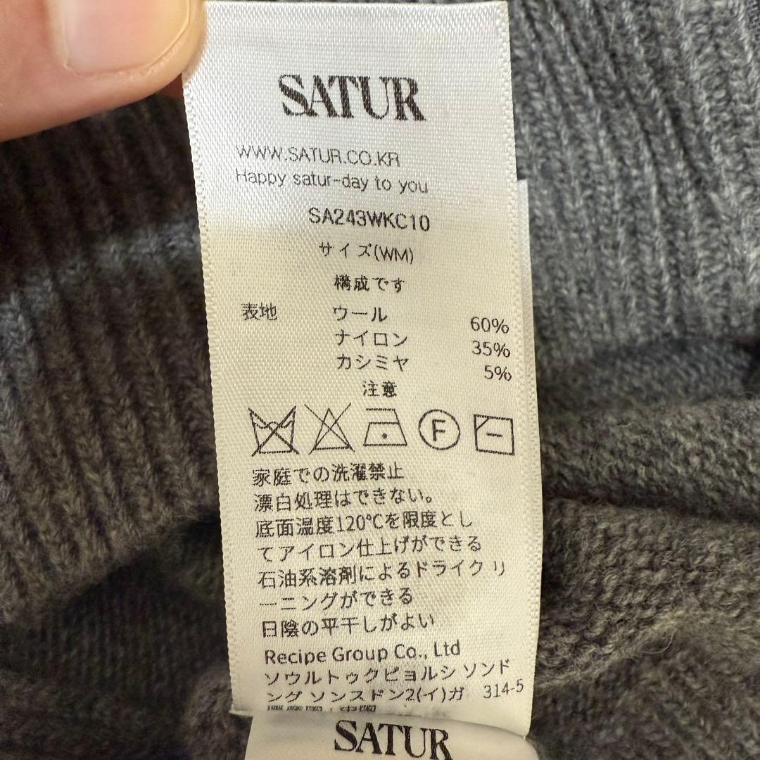 美品 SATUR レディース カシミヤ セーター 冬 暖かい 上着 旅行　M