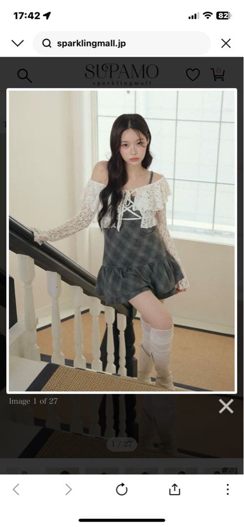 BUBBLES レースアンサンブルワンピース