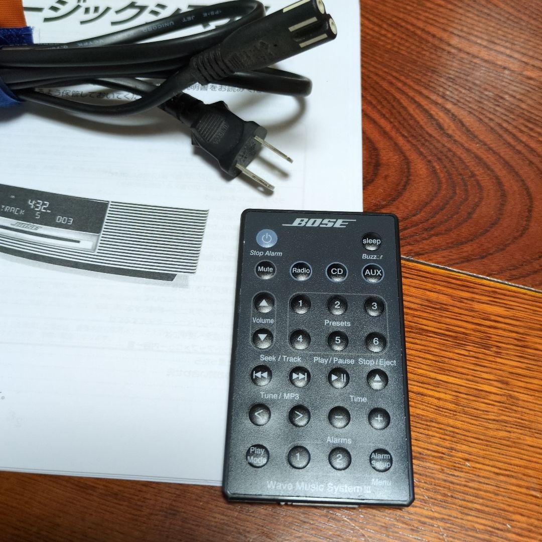 Bose ウェーブミュージックシステム完動品　純正リモコン・電源コード・取説