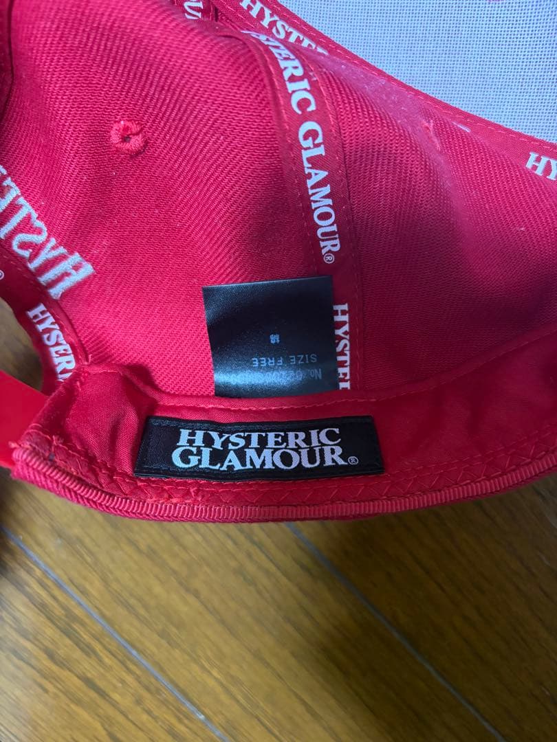 HYSTERIC GLAMOUR レッドキャップ フリーサイズ（値段交渉可）