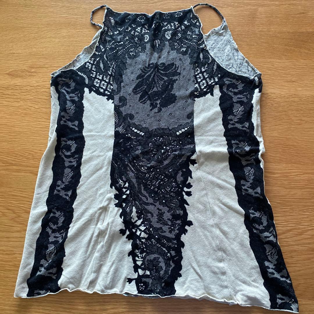 超希少　SHAE SPIRIT レース キャミソール ブラック/グレー